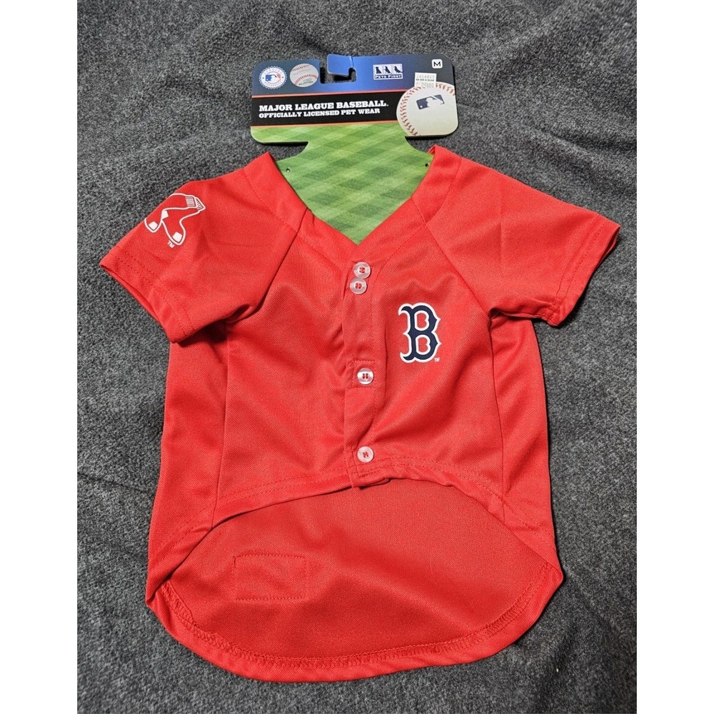 MLB Boston Red Sox Pet Team Jersey Size M  14"-18" NWT